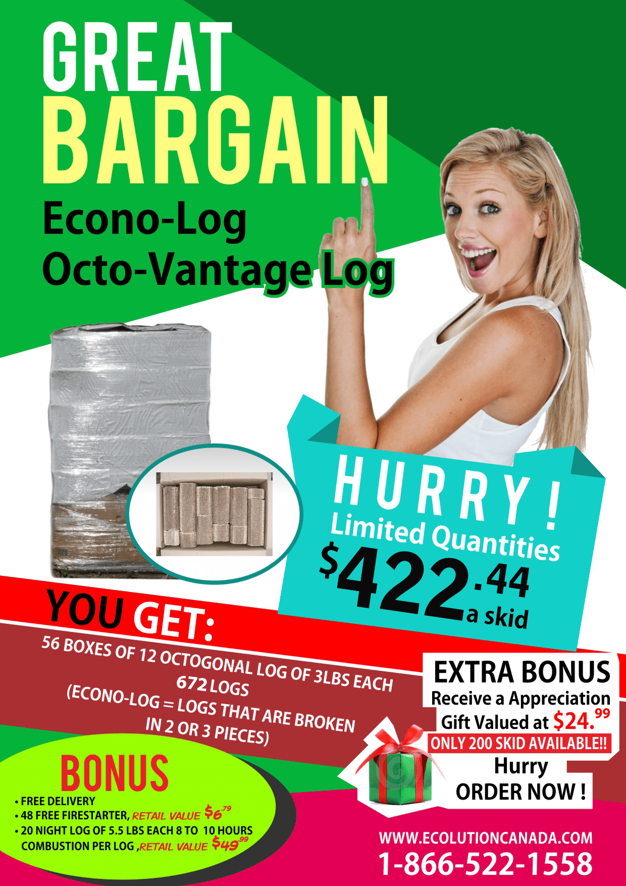 Distributeur de bûches écologiques pour foyer, poêle combustion lente